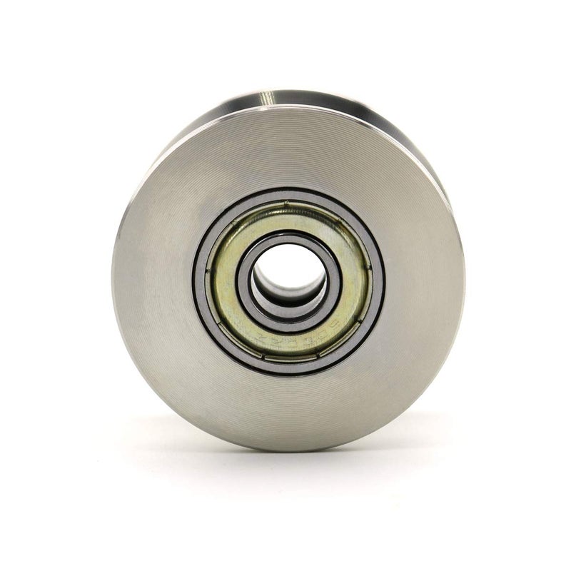 Heyous U Groove Stainless Steel Silent Pulley - 600LB, Silver Tone - Image 2